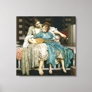 Toile Leçon de musique de Lord Leighton