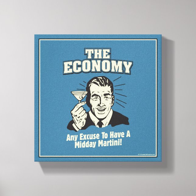 Toile L'économie : Martini de midi (Recto)