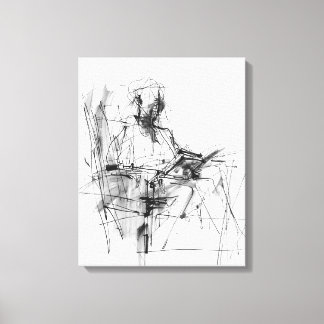 Toile Lecteur de livre Abstrait