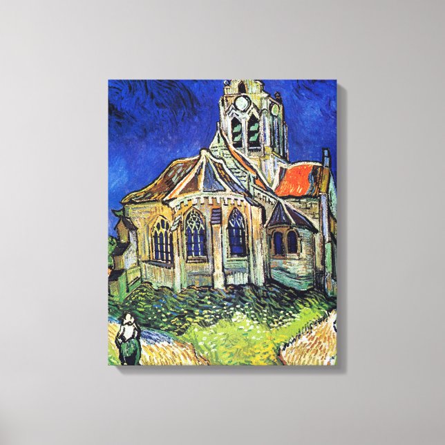 Toile L'église de Vincent van Gogh à Auvers (Recto)