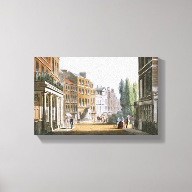 Toile Leicester Carré 1812 du Référentiel d'Ackermann (Recto)