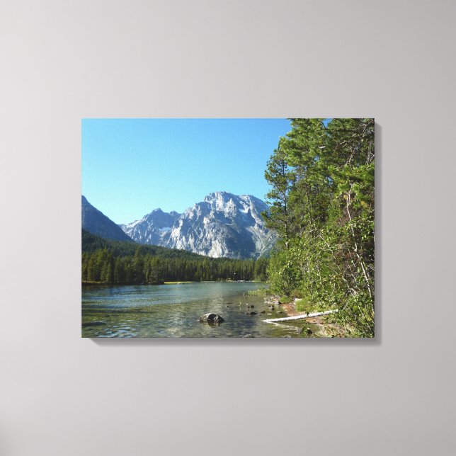 Toile Leigh Lake, parc national de Grand Teton (Recto)