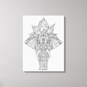 Toile L'éléphant a inspiré 11