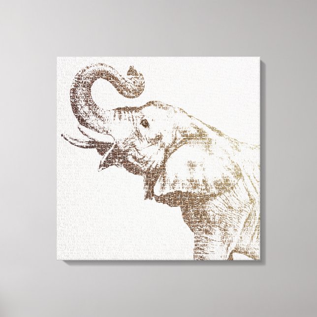 Toile L'éléphant le plus occidental (Recto)