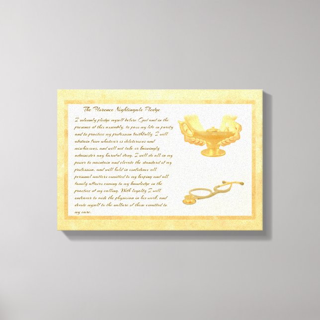 Toile L'engagement de Florence Nightingale (Recto)