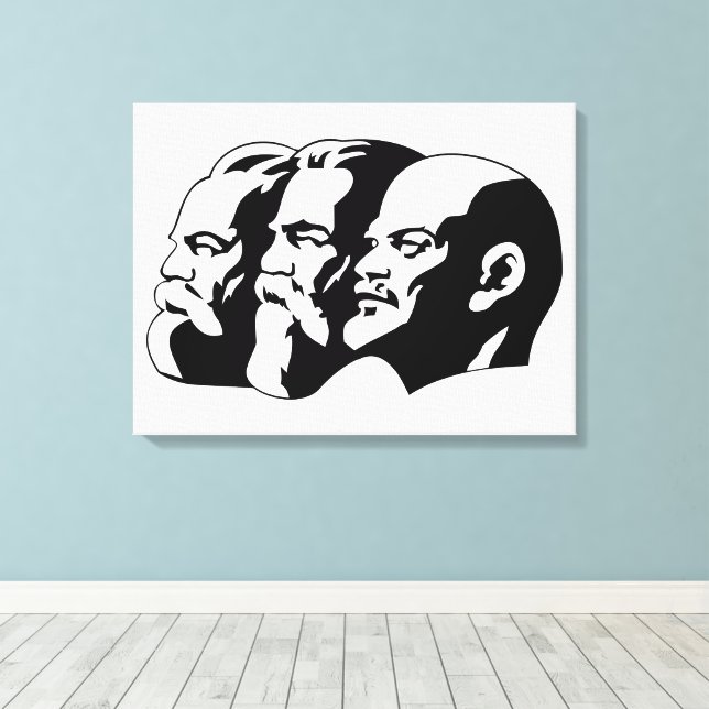 Toile Lenin, Marx, Engels, Soviet Union, Communism (Insitu (Plancher de Bois))
