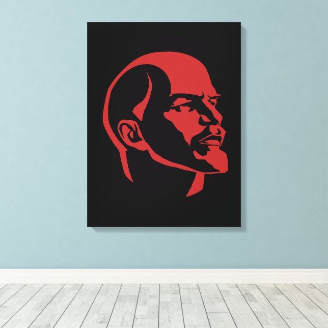 Toile Lenin, USSR, CCCP, Soviet Union, Communism (Insitu (Plancher de Bois))