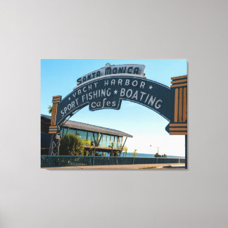 Toile L'enseigne du célèbre quai de Santa Monica