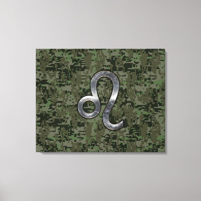 Toile Léo Zodiac Connexion Camouflage numérique vert (Recto)