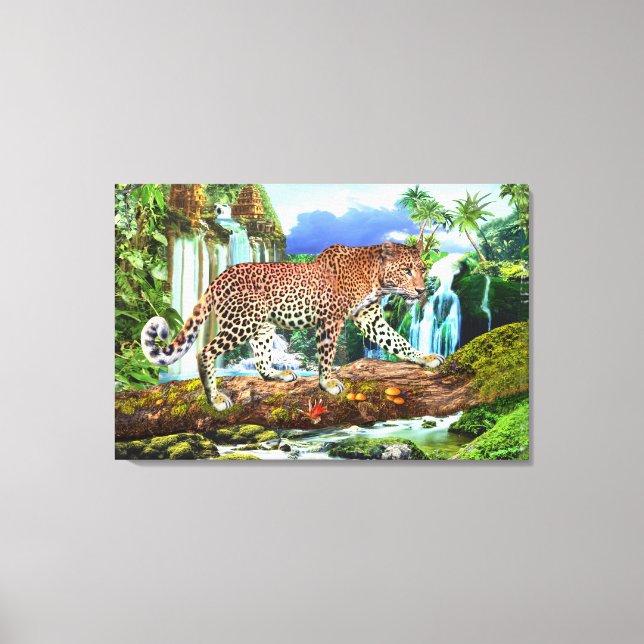 TOILE LÉOPARD DU CONGO (Recto)