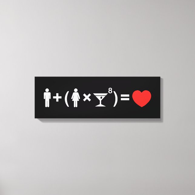 Toile L'équation d'amour pour les femmes (Recto)