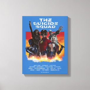 Toile L'équipe du suicide   Poster de cinéma de style ré