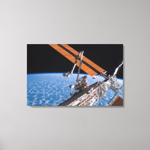 Toile Les ailes de panneau de Canadarm2 et de rangée