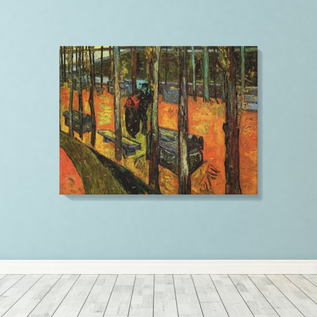 Toile Les Alyscamps (cimetière) par Vincent van Gogh (Insitu (Plancher de Bois))