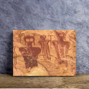 Toile "Les Anciens", pictogramme de Sego Canyon Utah