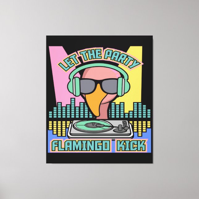 Toile Les années 1990, laissez le Flamant rose du Parti  (Recto)