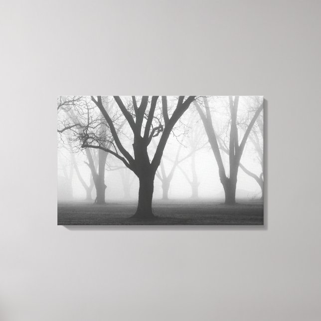 Toile Les arbres dans un paysage brouillard II (Recto)