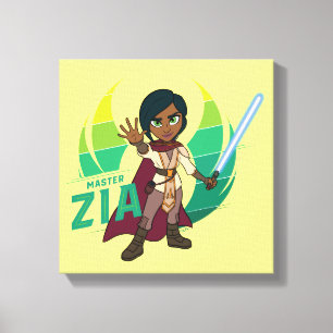 Toile Les Aventures des Jeunes Jedi Maître Zia