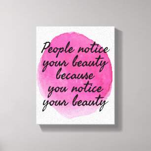 Toile les bonnes vibes disent pour l'amour de soi et l'a