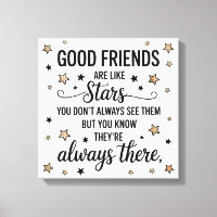 Les bons amis sont comme des étoiles Citation Insp
