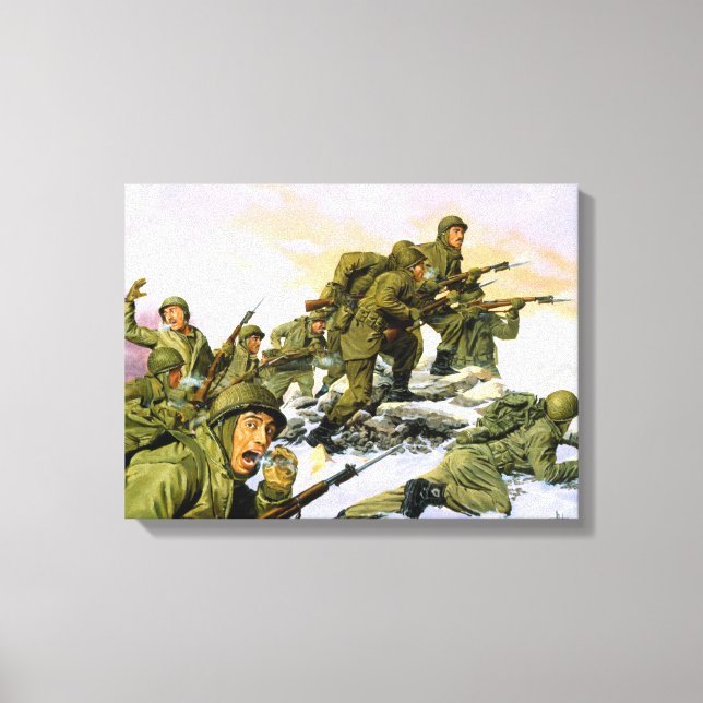 Toile Les Borinqueneers Par Dominic D'Andrea (Recto)