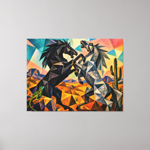 Toile Les Bystanders – Le Lézard et Le Cactus