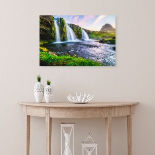 Toile Les cascades Kirkjufellsfoss, Islande