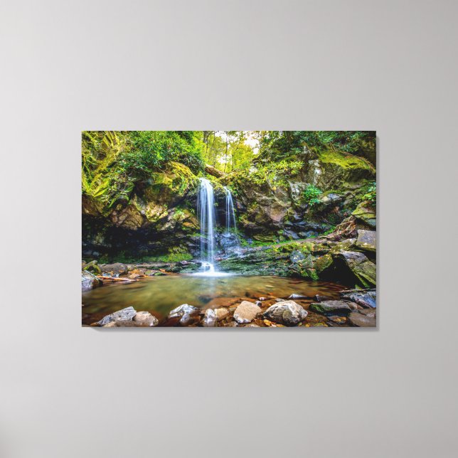 Toile Les cascades | Parc national de Smokey Mountain (Recto)