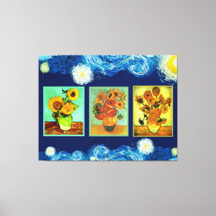 Toile Les célèbres tournesols de Van Gogh