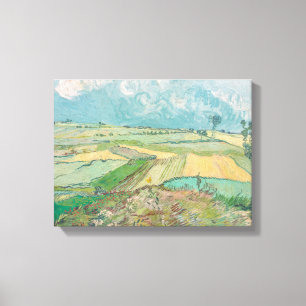 Toile Les champs de blé Vintage Van Gogh après la plui