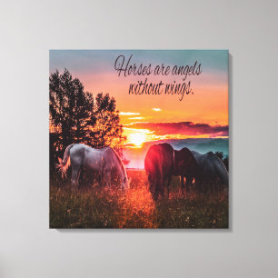 Toile Les chevaux sont des anges sans ailes