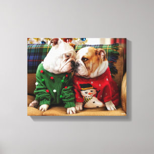 Toile Les chiens errants de Noël
