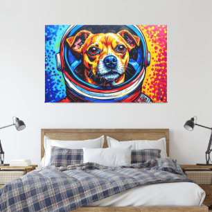 TOILE LES CHIHUAHUAS DANS L'ESPACE 11