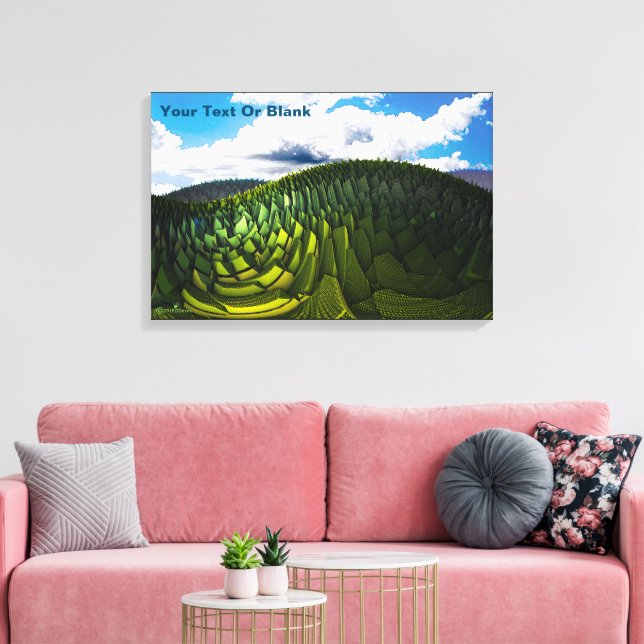 Toile Les Collines Vertes De La Terre (Insitu(Salon))