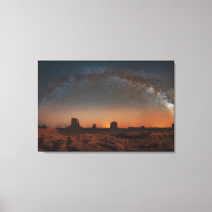 Toile Les déserts   Ciel étoilé au-dessus d'un paysage d