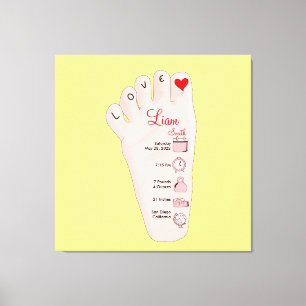Toile Les détails de Birth Stats
