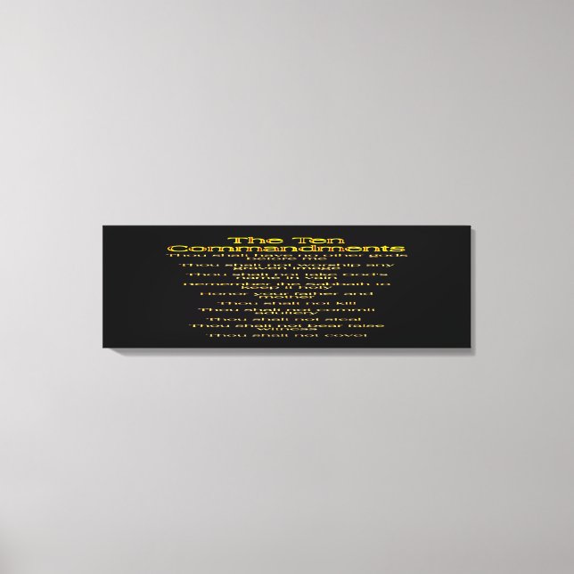 Toile Les dix commandements 01 (Recto)