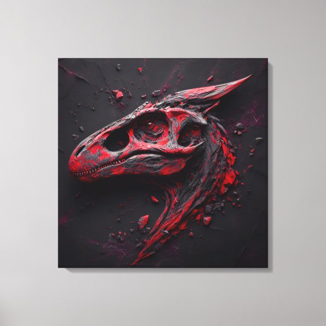 Toile Les Eons dans le charbon de bois Crimson - Le géni (Recto)