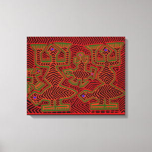 Toile Les esprits de Shaman indien de Kuna