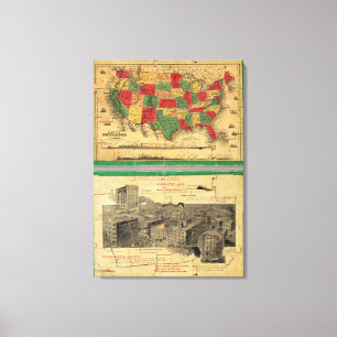 Toile Les Etats-Unis d'Amérique 8