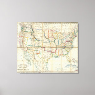 Toile Les Etats-Unis de l'Amérique du Nord