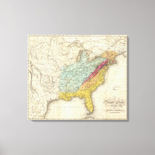 Toile Les Etats-Unis de l'Amérique du Nord