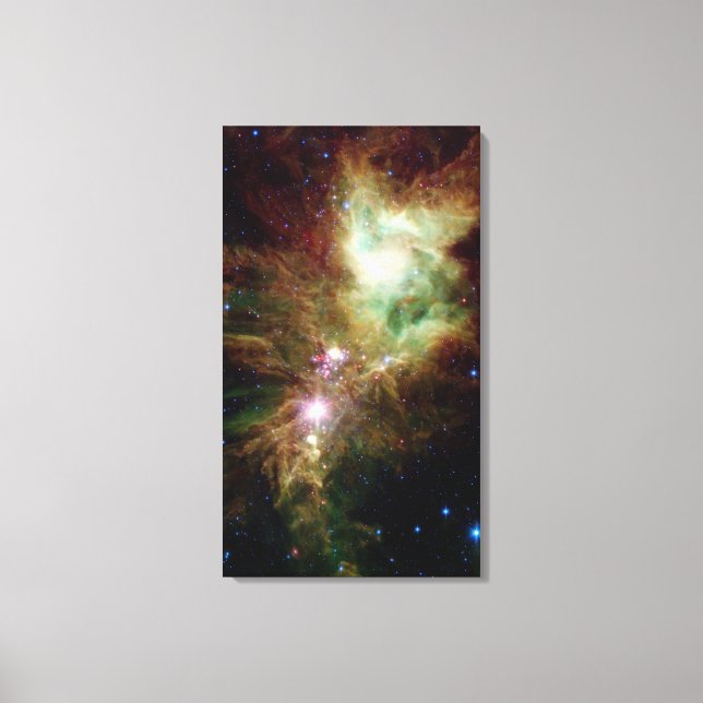 Toile Les étoiles nouveau-nées dans la grappe d'arbres d (Recto)