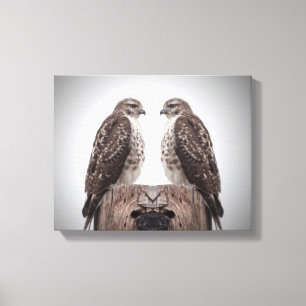 Toile Les faucons en poste