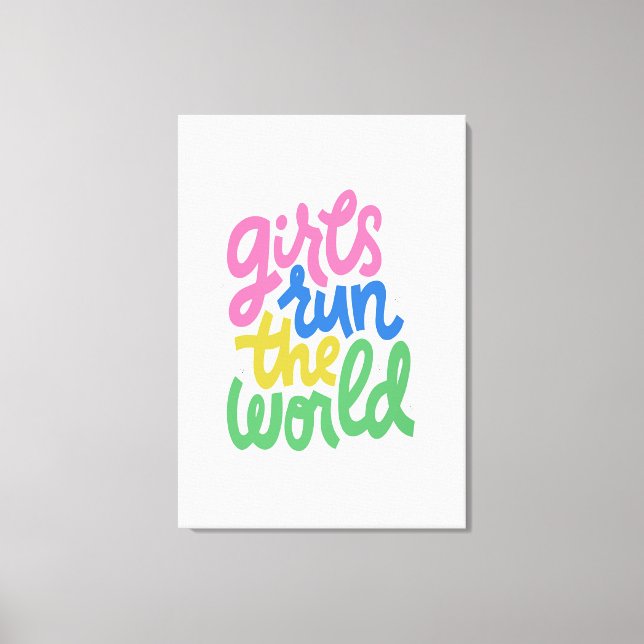 Toile Les Filles Dirigent Le Monde (Recto)
