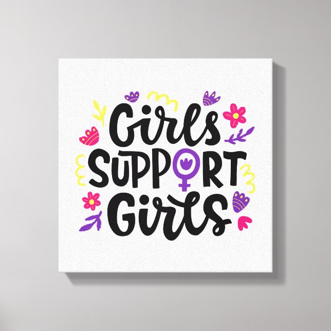 Toile Les filles soutiennent les filles (Recto)