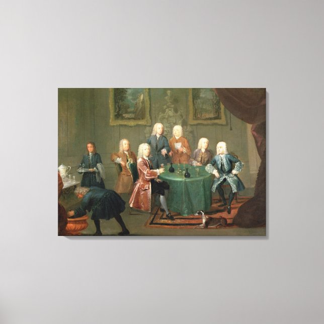 Toile Les Frères Clarke avec d'autres messieurs prenant  (Recto)