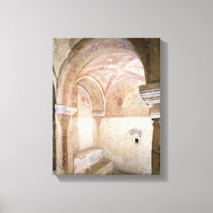 Toile Les fresques de Carolingian dans la crypte