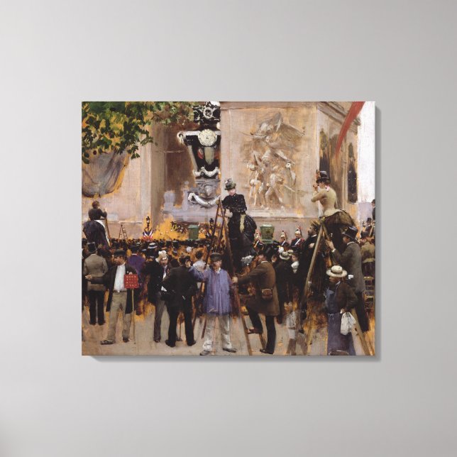 Toile Les funérailles de Victor Hugo (Recto)