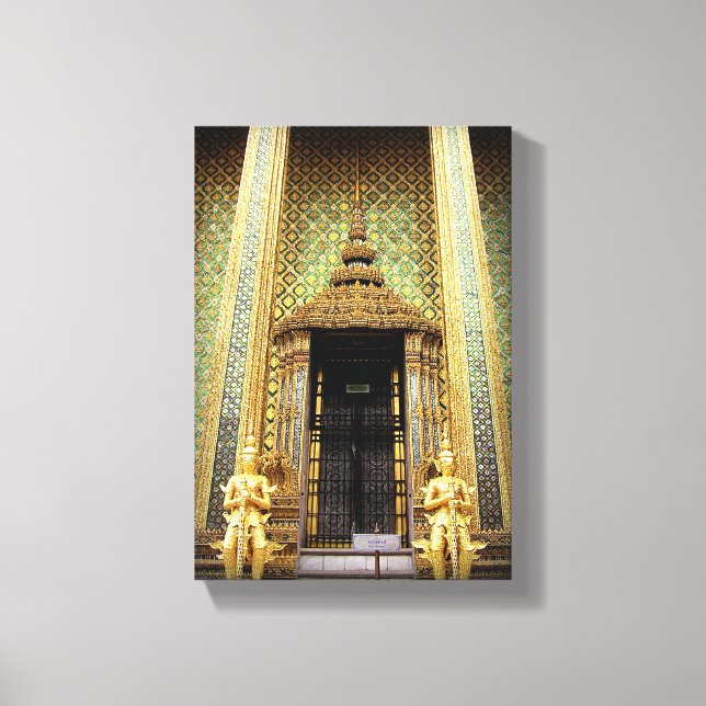 Toile Les Gardiens Du Palais D'Or Thaïlande Photo (Recto)